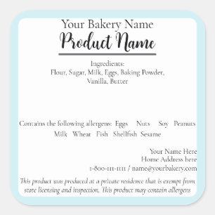 Etiqueta de hormigón de negocios de alimentos para