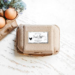 etiqueta de hueso de hueso de granja vintage<br><div class="desc">Actualice su granja o granja familiar con este hermoso pegatina de cartón de huevo vintage que mancha el café con ilustracion de pollo. Personalizar con su propio apellido y asegúrese de visitar nuestra tienda para más artículos de esta colección y elegir entre diferentes colores que se adapten a sus necesidades....</div>