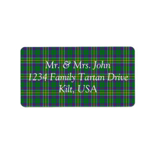 Etiqueta de Hunter Tartan