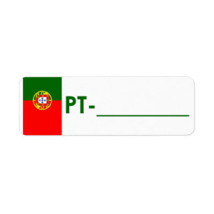Etiqueta de identificación de poscruce Portugal "E