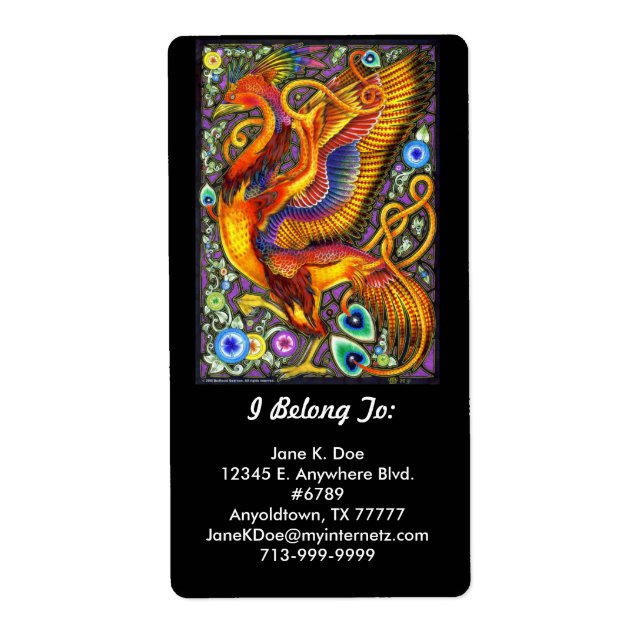 Etiqueta de identificación Elipharon (Frente)