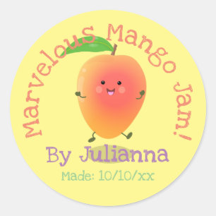 Etiqueta de ilustracion de mango de mango de mango