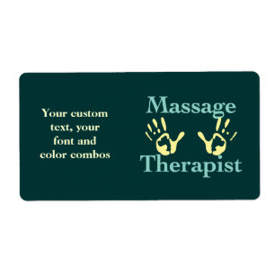 Etiqueta de impresión de mano amarilla