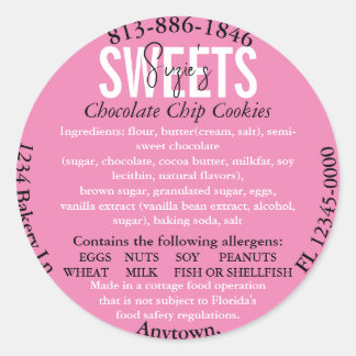 Etiqueta de ingrediente de la ley de cabaña estata