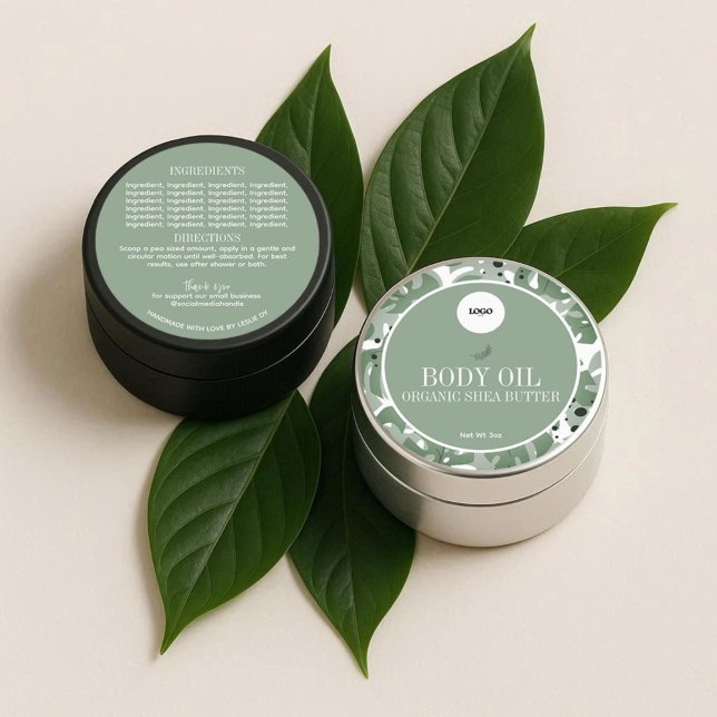 Etiqueta de ingredientes botánicos naturales de sa (Subido por el creador)