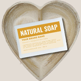 Etiqueta de ingredientes de embalaje de jabón pers