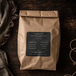 Etiqueta de Ingredientes de Pan de Masa Madre Rúst