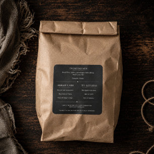Etiqueta de Ingredientes de Pan de Masa Madre Rúst