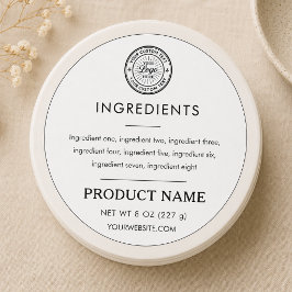 Etiqueta de ingredientes logotipo producto profesi