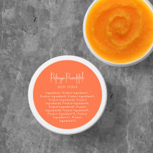 Etiqueta de Ingredientes Minimalista con Colores P