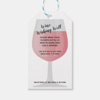 Etiqueta de inserción y regalo de Wine Well