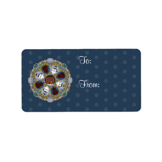 Etiqueta de invierno de Nouveau (Frente)