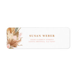 Etiqueta de invitación a Boho Terracotta