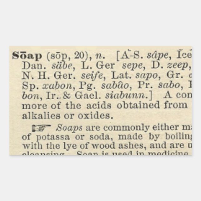 Etiqueta de jabón (Anverso)