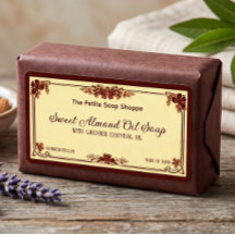Etiqueta de jabón / cosméticos francés vintage