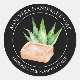 Etiqueta de jabón de Aloe Vera