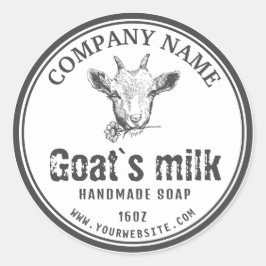 Etiqueta de jabón de leche de cabra | Logotipo de 