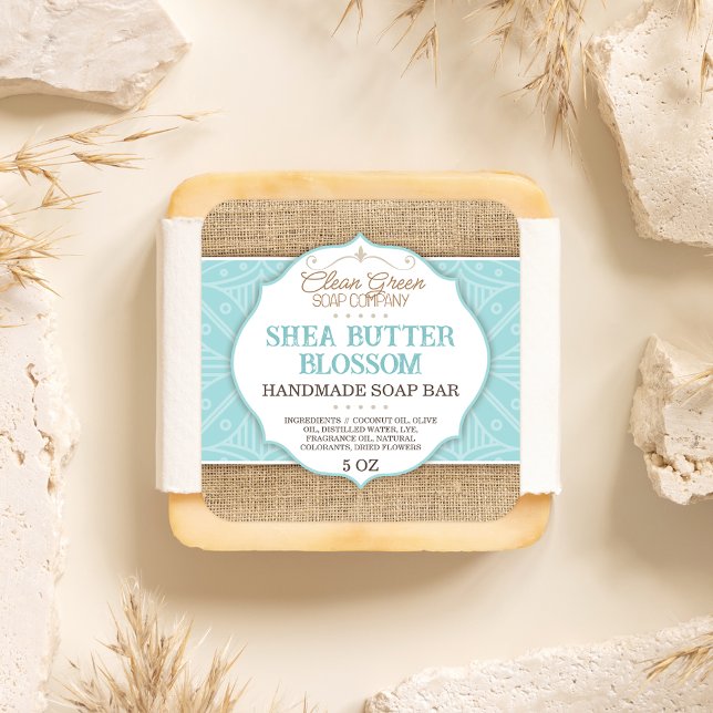 Etiqueta de jabón | Espuma de mar | Burlap | Pegat (Subido por el creador)