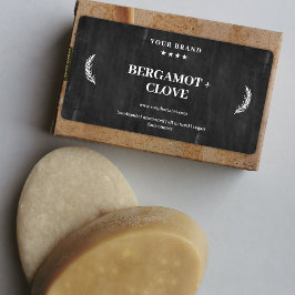 Etiqueta de jabón personalizada Pegatina de pizarr