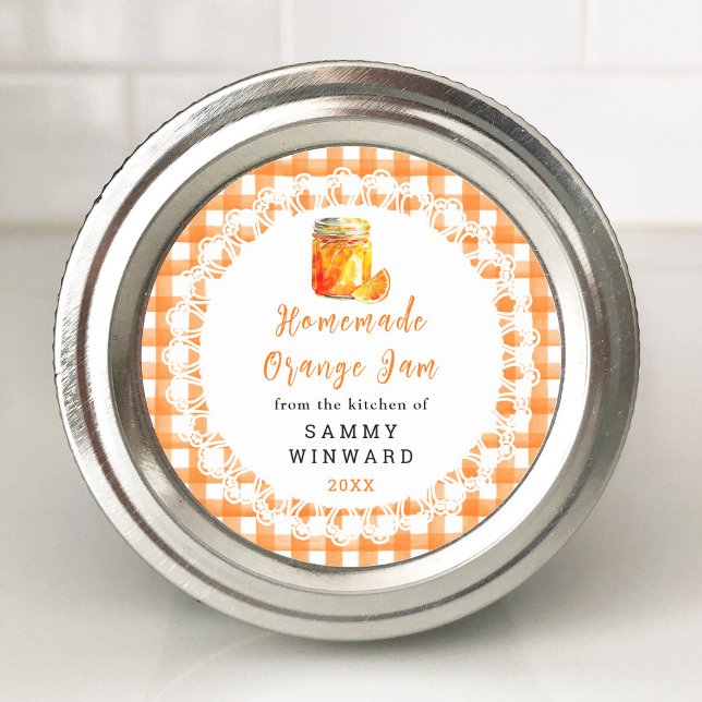 Etiqueta de jam canning, Naranja casero (Subido por el creador)