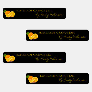 Etiqueta de Jam Thin, Naranja casero