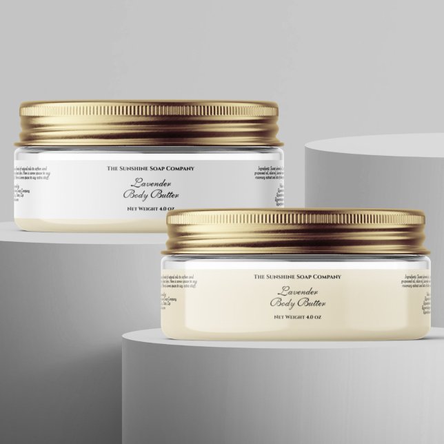 Etiqueta de Jar de cosméticos blancos impermeables (Subido por el creador)