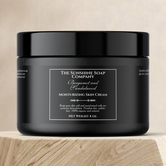 Etiqueta de Jar de Cosméticos Negros de Estilo Vin (Subido por el creador)