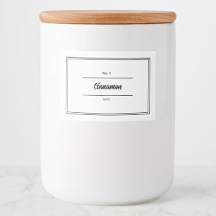 Etiqueta De Jar De Hierbas Y Especias