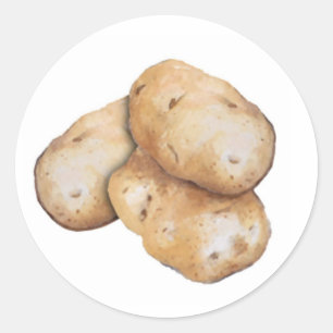 Etiqueta de jardín de papa