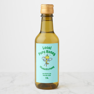 Etiqueta de jarra de miel