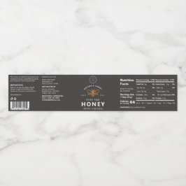 Etiqueta de juego de palabras de miel de abeja de