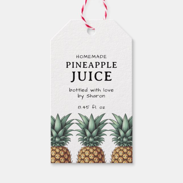 Etiqueta de Jugo de Piña (Anverso)