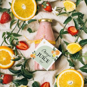 Etiqueta de Jugo para Bridal Shower de Main Squeez