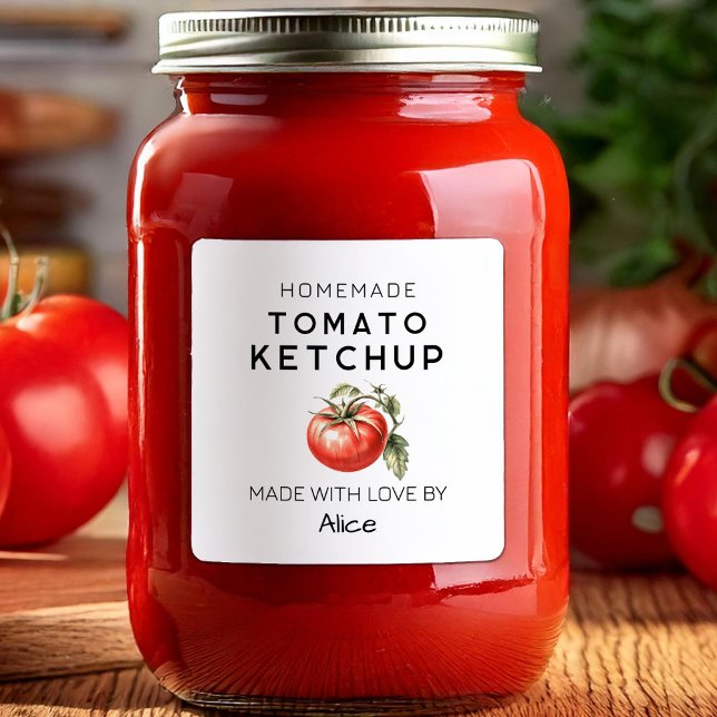 Etiqueta de Ketchup de tomate casero (Subido por el creador)