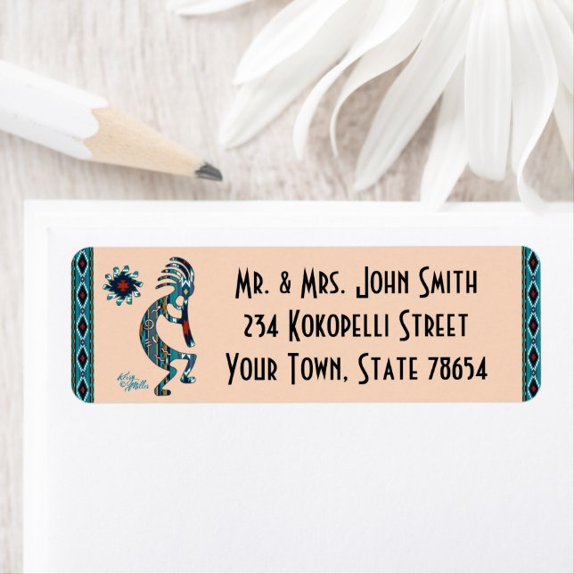 Etiqueta de Kokopelli del Suroeste (In situ)