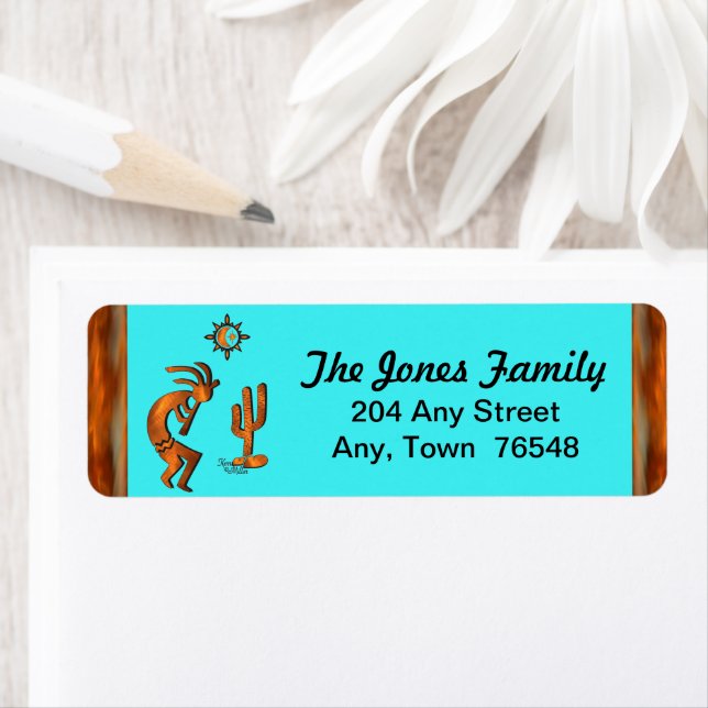 Etiqueta de Kokopelli del Suroeste (In situ)