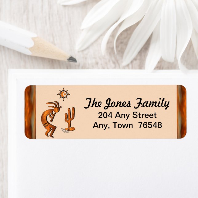 Etiqueta de Kokopelli del Suroeste (In situ)