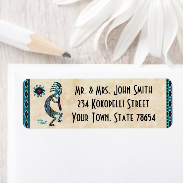 Etiqueta de Kokopelli del Suroeste (In situ)
