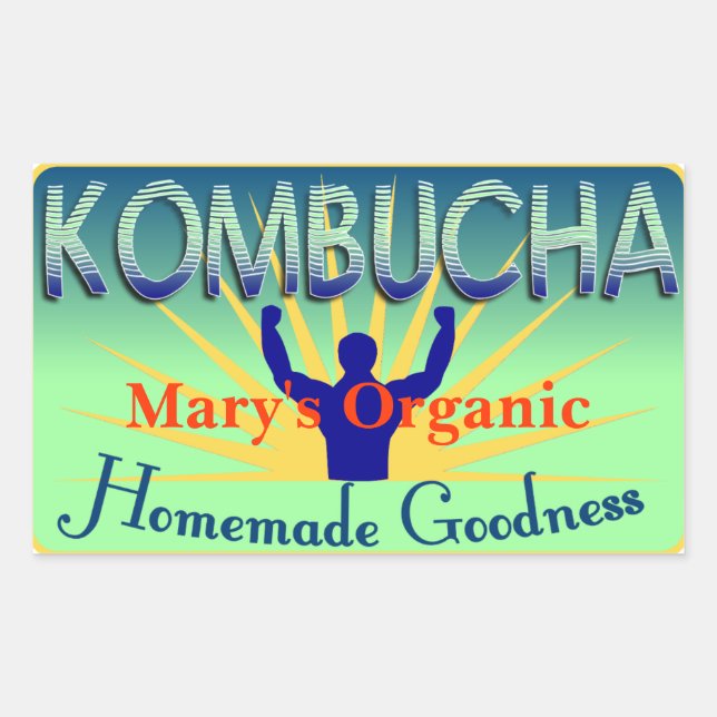 Etiqueta de Kombucha Personalizar propio (Anverso)