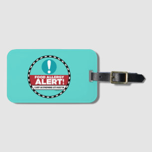 Etiqueta de la alarma de la alergia alimentaria