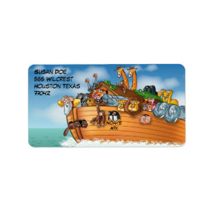 Etiqueta de la arca de Noah