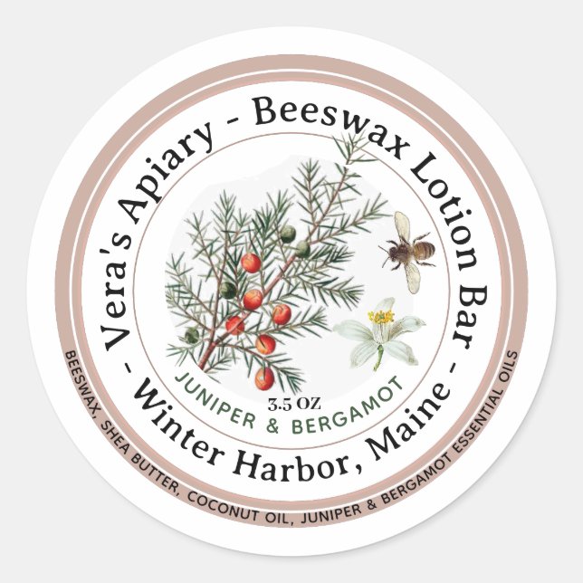 Etiqueta de la barra de búsqueda de Beeswax Skinca (Anverso)