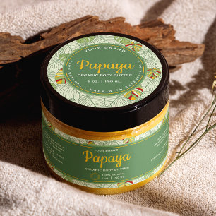 Etiqueta de la barra de esteras tropicales de los 