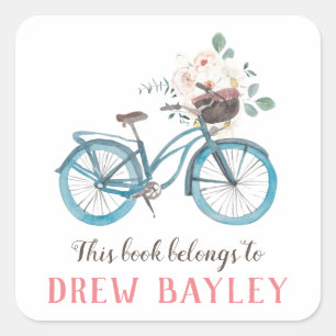 Etiqueta de la biblioteca de bicicletas