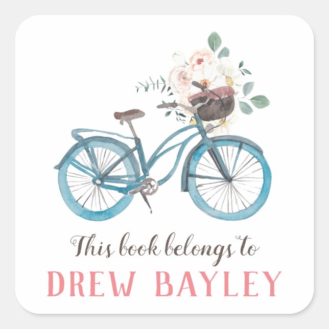 Etiqueta de la biblioteca de bicicletas (Anverso)