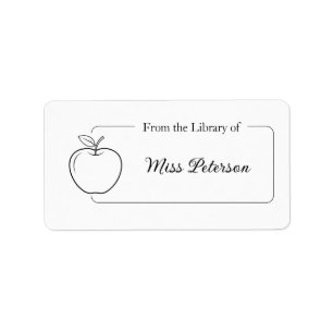 Etiqueta De la Biblioteca de Etiquetas, Profesor Escolar