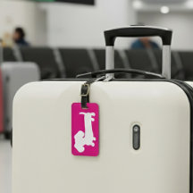 Etiqueta de la bolsa de equipaje Dachshund persona
