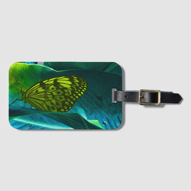 Etiqueta de la bolsa de mariposa (Anverso horizontal)