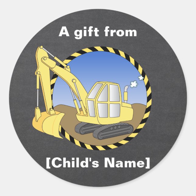 Etiqueta de la bolsa de mercancías del excavador d (Anverso)