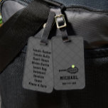 Etiqueta de la bolsa de recordatorio del campament<br><div class="desc">¿Necesita su hijo o adolescente (o usted mismo) una lista de comprobación de recordatorio de lo que se debe hacer para un campamento de verano de tenis o un día de torneo en las pistas? Nuestra etiqueta personalizada de bolsa de plástico muestra una lista de embalaje permanente en la parte...</div>